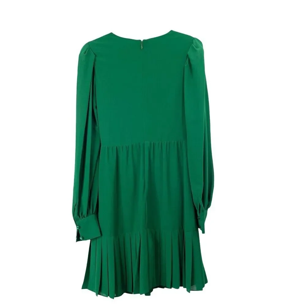NEW‎ ONE33 SOCIAL The Fiona criss cross front Mini Dress Size 0 forest green